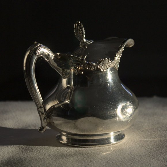 [VIKING PLATE / REED & BARTON] Vintage Silver Pumpkin Tea Set (3 pcs.) - Picture 10 of 15